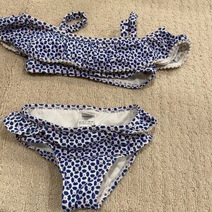 Kids Blue and White Swim Set